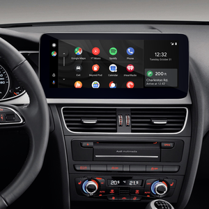 Audi A4 S4 RS4 8B A5 S5 RS5 8T Screen Upgrade Retrofit 12.3 inch Touch Wireless Apple CarPlay Android Auto iPhone Mirror Full Screen Android 13 Apps Netflix Spotify Prime Video Reddit Twitch Games