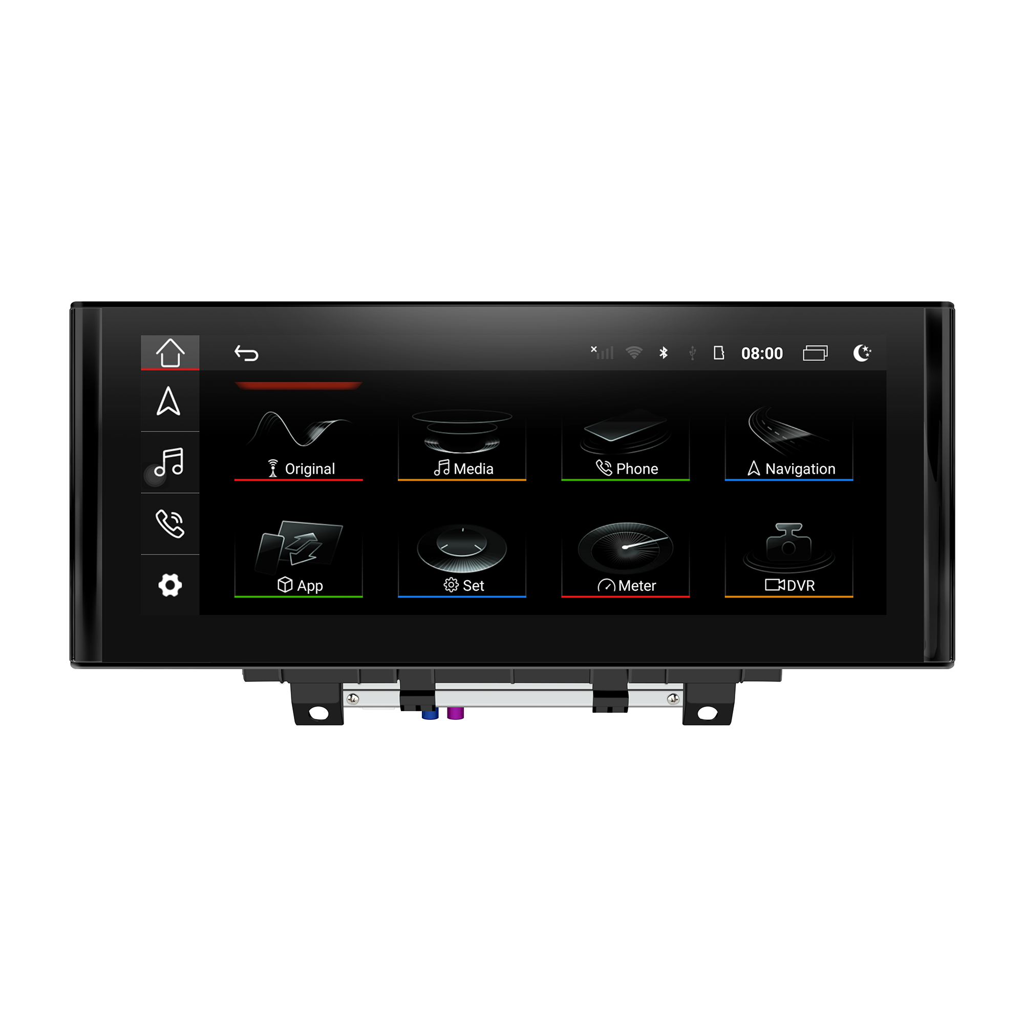 Audi A3 S3 RS3 8V MIB 12.3 inch Android Screen Upgrade Wireless Apple CarPlay Android Auto Mirror Link Apps Netflix Spotify Prime Video Reddit Twitch Waze Games Music Navigation