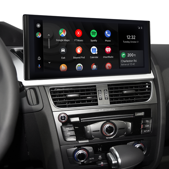 Audi Apple CarPlay Retrofit Upgrade for A4 S4 RS4 A5 S5 RS5 12.3 inch Touch Screen Wireless Android Auto iPhone Mirror Full Screen Android 13 App Netflix Spotify Prime Video Reddit Twitch Google Maps