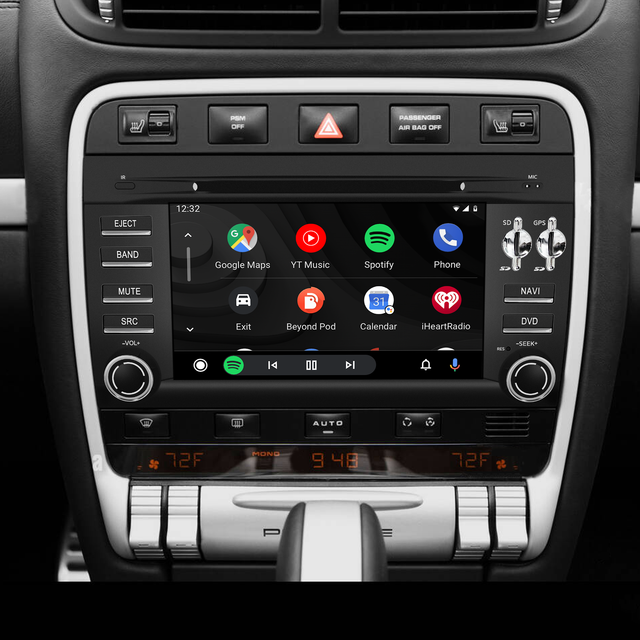 Hualingan Porsche Cayenne Radio Android Head Unit Bluetooth 7.0 inch TouchScreen Car Stereo Upgrade Car GPS Aftermarket Navigation Wireless Apple CarPlay Fullscreen Audroid Auto