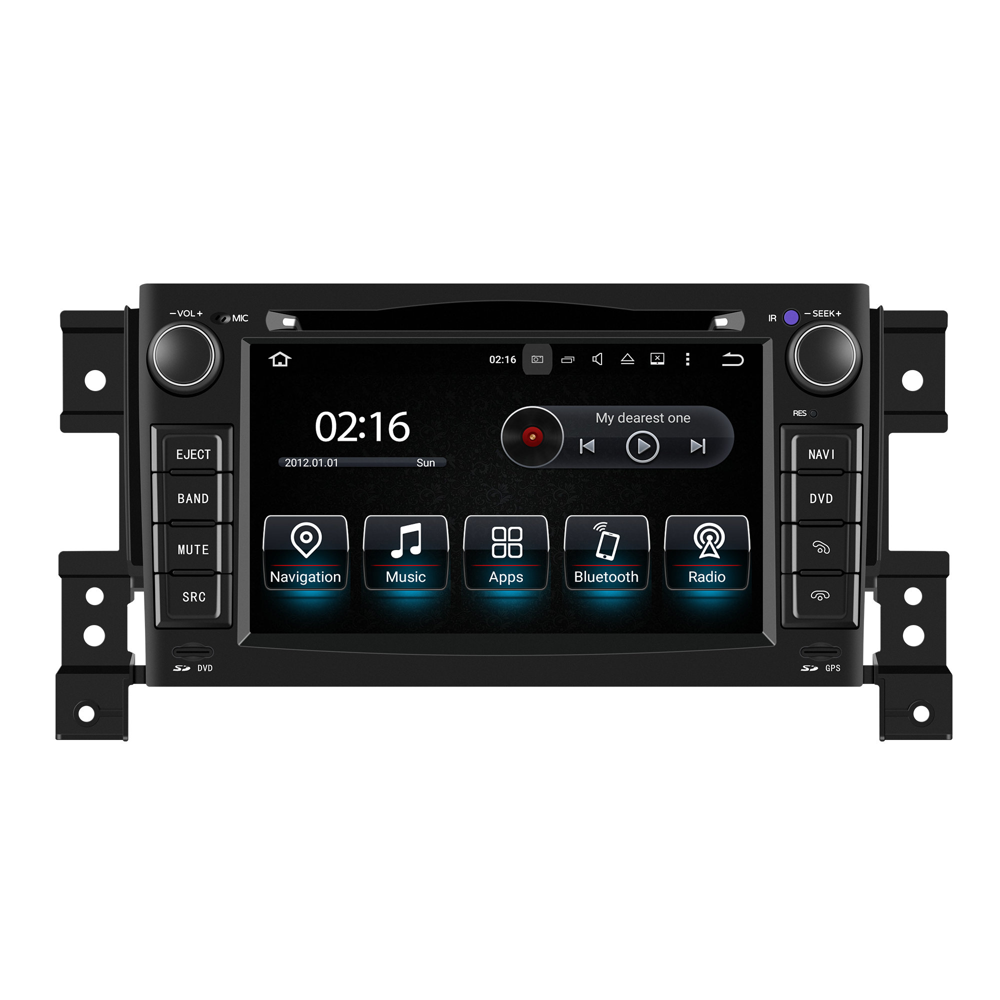 Suzuki Vitara Escudo Radio Replacement 7 inch Touch Screen Stereo Apple CarPlay Android Auto Netflix Spotify Android 13 DVD Navigation WiFi Backup Cameras WhatsApp Reddit