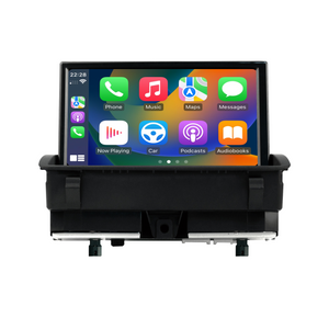 Audi Q3 RSQ3 8U RMC Radio Apple CarPlay Upgrade 8 inch Touch Screen Wireless Android Auto Android 13 Apps Netflix Spotify Reddit Twitch Waze WhatsApp Games Navigation WiFi Reverse Camera