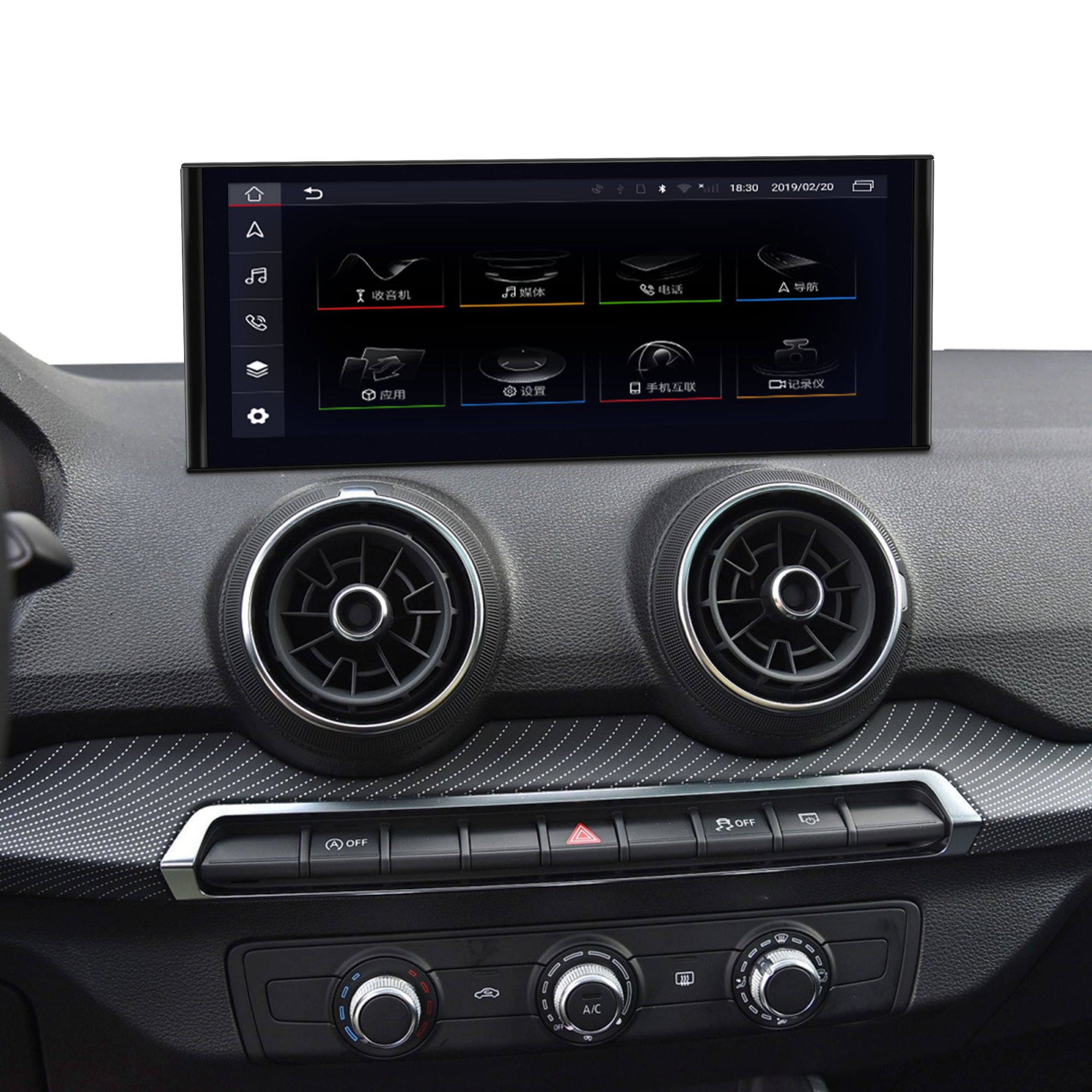 8.3 To 10.25 Touch Screen Apple CarPlay Audi Q2 MIB2 Radio Wireless Android Auto Backup Cameras WiFi Android 13 Apps Navigation Netflix YouTube Spotify Amazon Prime Video WhatsApp Reddit Mirror Link