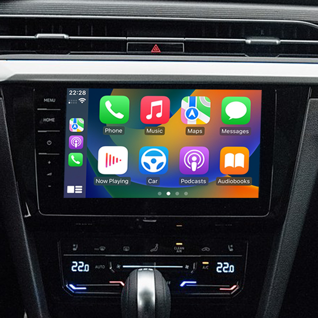 Apple CarPlay Adapter for Audi A1 A3 S3 RS3 A4 S4 RS4 A5 S5 RS5 Q3 SQ3 RSQ3 Q5 SQ5 RSQ5 Radio Wireless Android Auto Navigation Android 13 Apps WhatsApp Messenger Netflix Disney+ Mirror to 10.1 Screen