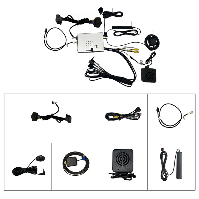 3 in 1 Multimedia Adapter for Audi A1 A3 A4 A5 Q3 Q5 MIB Apple CarPlay Android Auto Android 13 Access Apps Navigation Netflix YouTube Spotify TikTok Games Music Movies Hulu Mirror To 10.1 Car Screen
