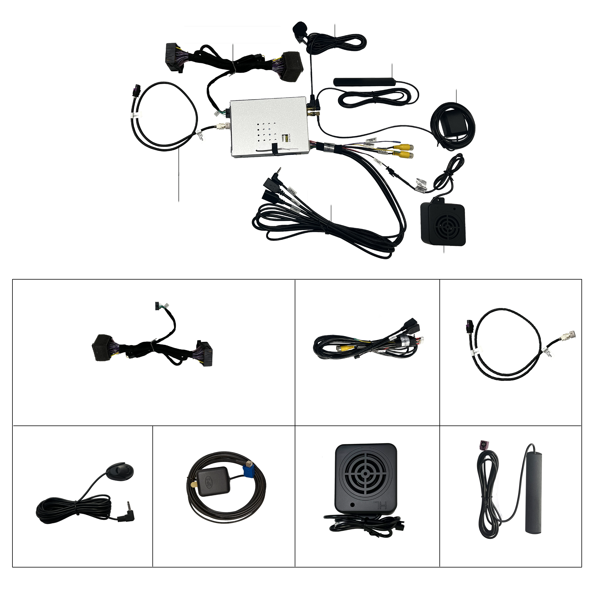 3 in 1 Multimedia Adapter for Audi A1 A3 A4 A5 Q3 Q5 MIB Apple CarPlay Android Auto Android 13 Access Apps Navigation Netflix YouTube Spotify TikTok Games Music Movies Hulu Mirror To 10.1 Car Screen