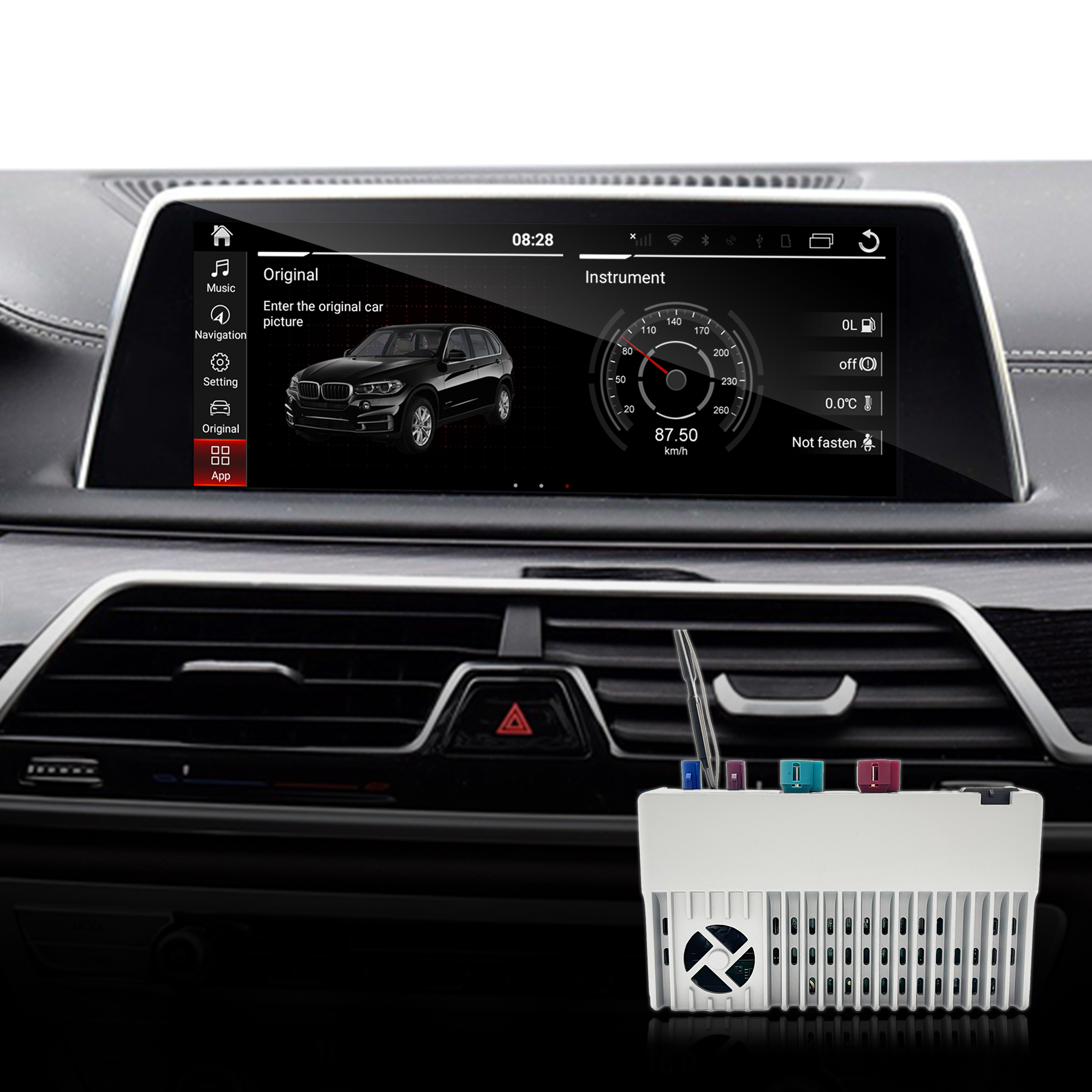 Hualingan CarPlay Adapter for BMW 7 Series NBT EVO iD6 G11 G12 Wireless CarPlay Android Auto Screen Mirror 8.8/10.25 iDrive Screen Android Apps Waze Spotify Netflix Games Weibo VK Tumblr ShareChat
