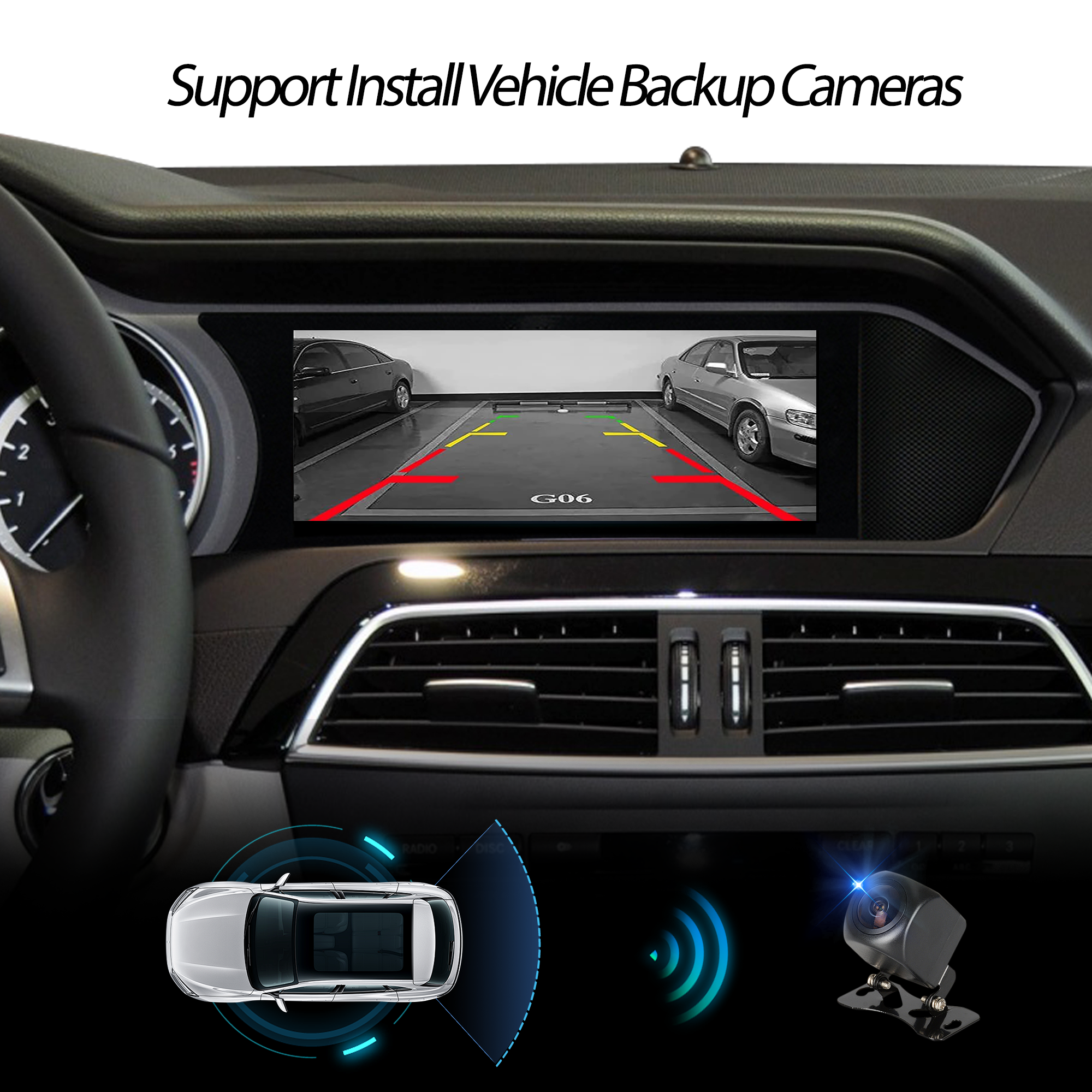 Hualingan HLA-8204 Mercedes-Benz C-Class W204 S204 C204 Backup Cameras 