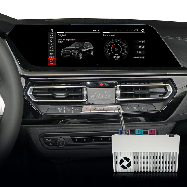 Hualingan CarPlay Adapter for BMW iDrive 7 Z4 G29 Upgrade 3 in 1 Wireless CarPlay&Android Auto&Android Connects iPhone/Samsung Apps Netflix Spotify Google Maps Prime Video to 10.25/12.3 Screen Mirror