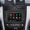 Hualingan Android Head Unit Upgrade Mercedes C Class W203 6.2 Inch TouchScreen Wireless CarPlay Android Auto Car Video Youtube Netflix Spotify Hulu Online Games Navigation GPS Bluetooth DVD