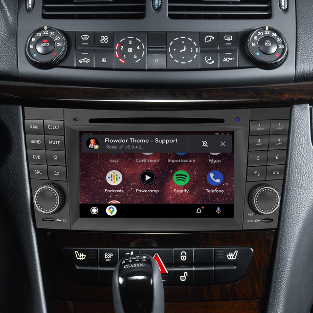 Mercedes W211 S211 W219 C219 W463 Radio Upgrade 7-inch Android Touch Screen Apple CarPlay Android Auto Mirroring Full Screen Apps Netflix Spotify Navigation Google Maps DVD Bluetooth Vehicle Cameras