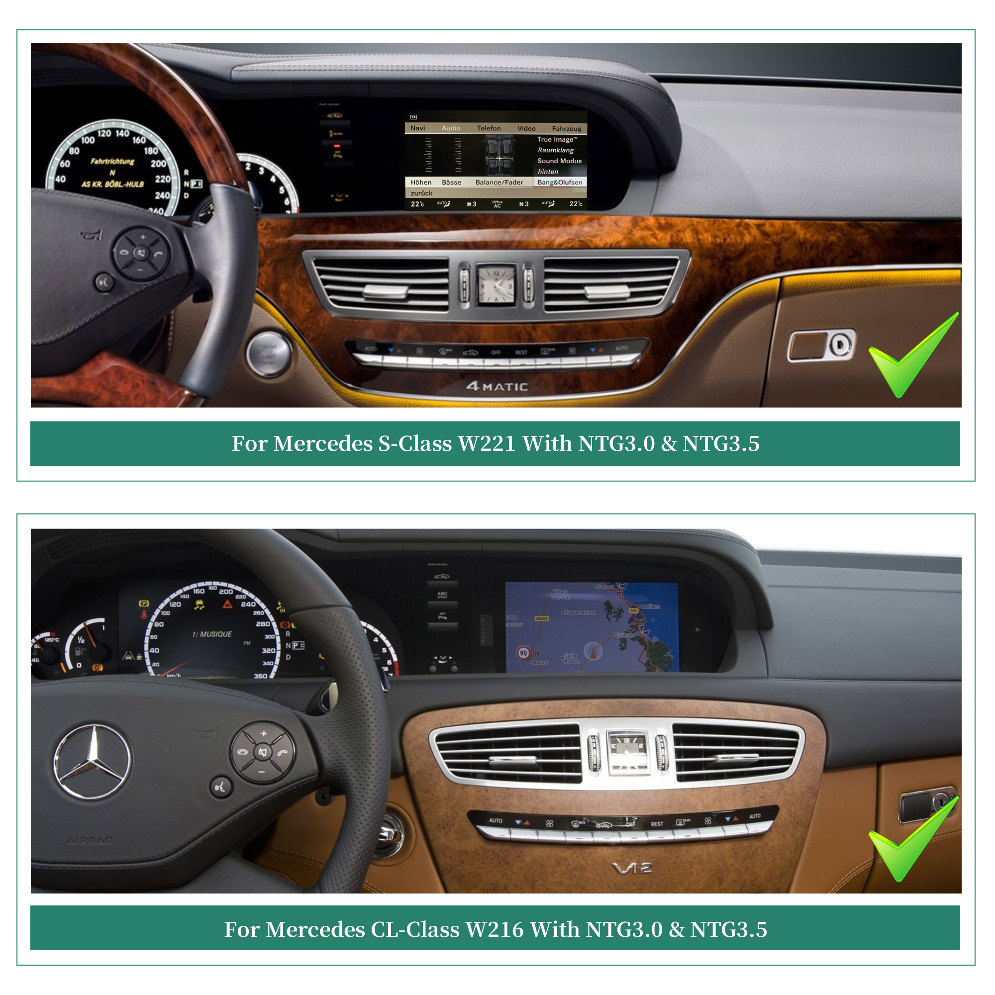 Hualingan hla-9301 Mercedes W221 C216 Verify System Compatibility