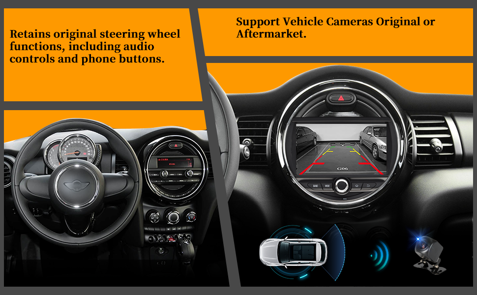 hualingan hla-8845 Mini Cooper F54 F55 F56 F57 F60 Vehicle Cameras steering wheel