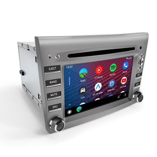  Porsche Apple CarPlay Upgrade Kit Cayman Boxster 911 997 Carrera Targa Turbo GT3 Autoradio 6.2 Inch Touch Screen Stereo Android Auto Netflix Spotify Android 13 DVD GPS Navigation WiFi 
