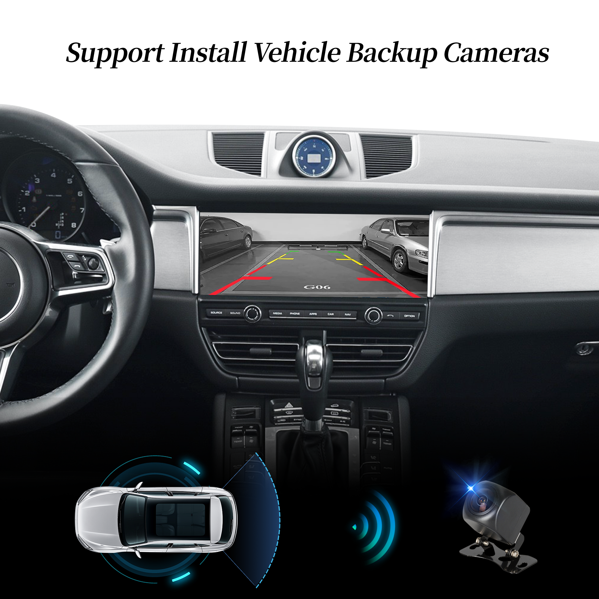 Hualingan hla-904&nbsp;Porsche Cayenne Macan 911 PCM 5.0&nbsp;Backup Camera