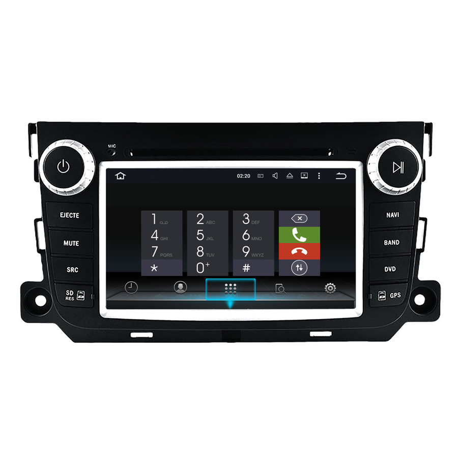 Hualingan Smart Fortwo/Forfour Android Radio Head Unit 7.0 Inch TouchScreen Car Stereo Upgrade Car GPS Navi DVD Car Player Wireless Apple CarPlay Fullscreen Audroid Auto Wifi 4G Bluetooth