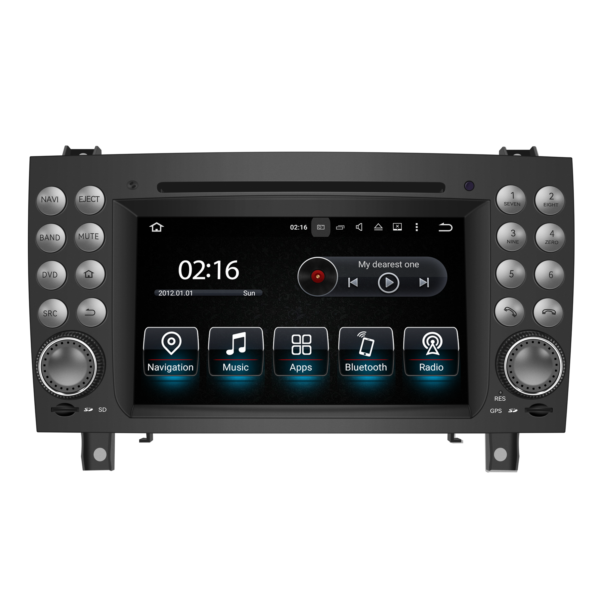 Hualingan Autoradio for Mercedes SLK R171 W171 Radio Upgrade Stereo Head Unit Upgrade 7