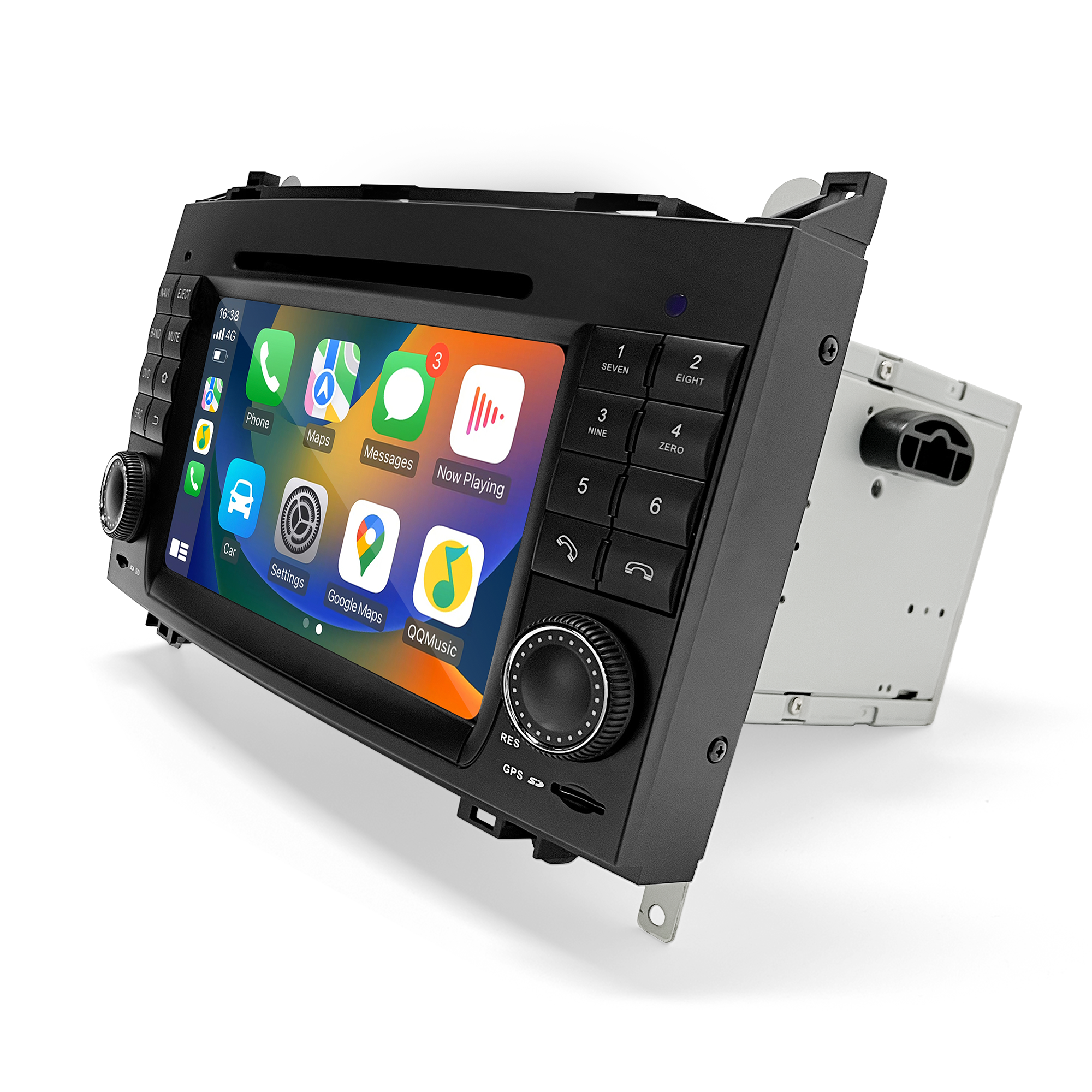 2 Din Radio Mercedes Sprinter A-B-Viano-Vito VW Crafter Aftermarket Stereo Kit 7 Inch TouchScreen Apple Carplay Andriod Auto Full Screen DVD Wifi 2004 2005 2006 2007 2008 2009 2010 2011 2012 2013