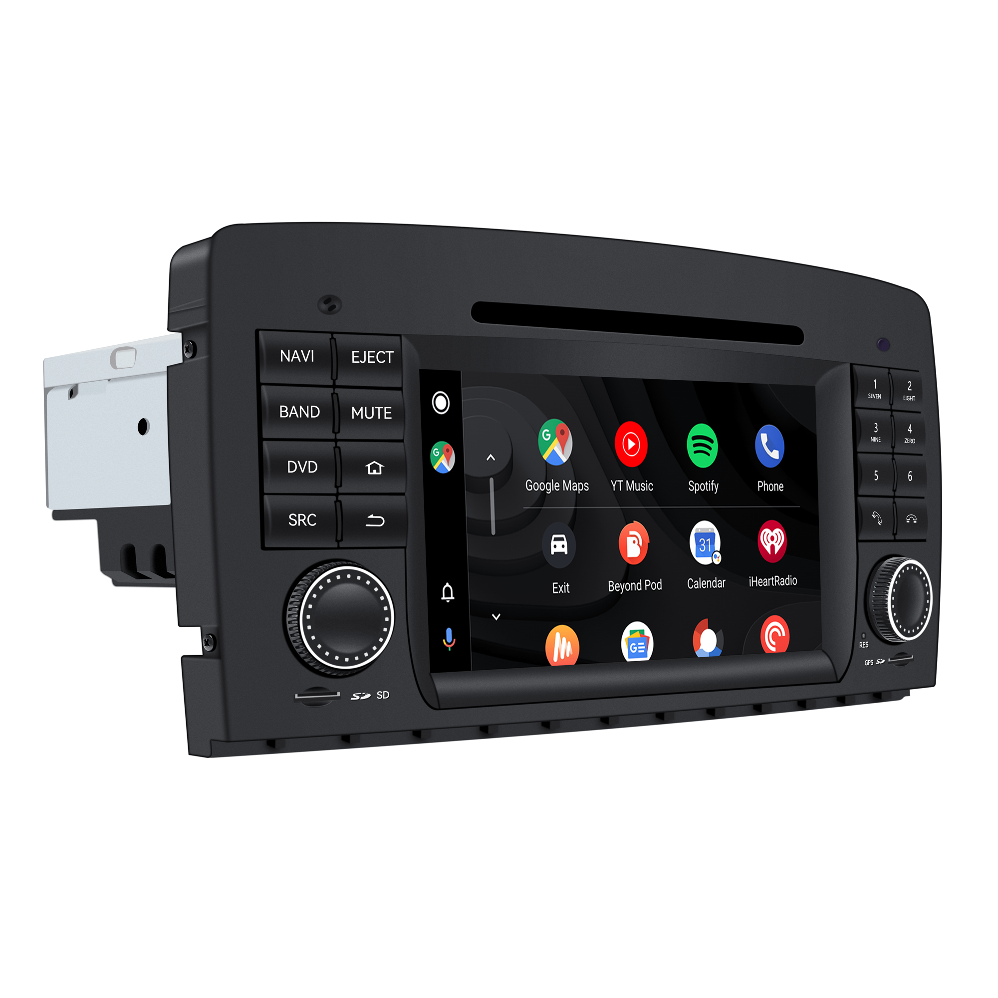 Mercedes W251 Radio R280 R300 R320 R350 R500 R63 Double Din Stereo Kit Upgrade 7 Inch TouchScreen Apple CarPlay Android Auto Mirror Link Android 13 GPS Navigation DVD Supports Install Backup Cameras