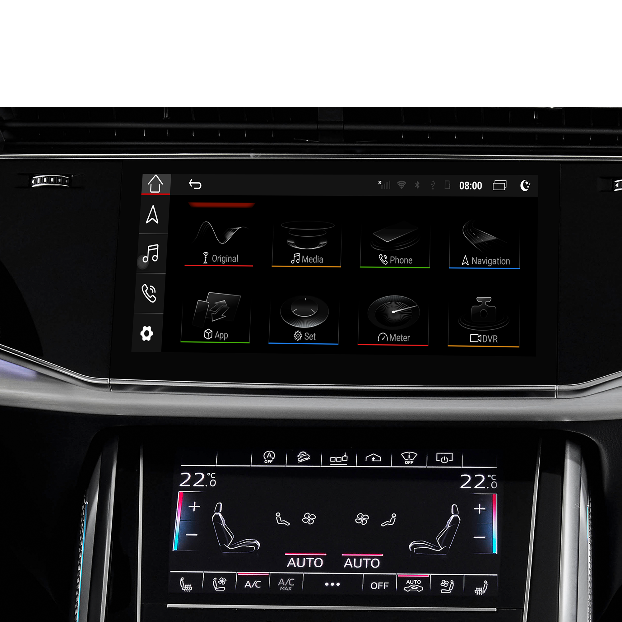 Best Wireless CarPlay Adapter for Audi Q7 SQ7 RSQ7 4M MIB2P MIB3 Android Auto IPhone Screen Mirror Full Screen,Android 13 Navigation Netflix Spotify Prime Video Reddit Twitch Waze Games 