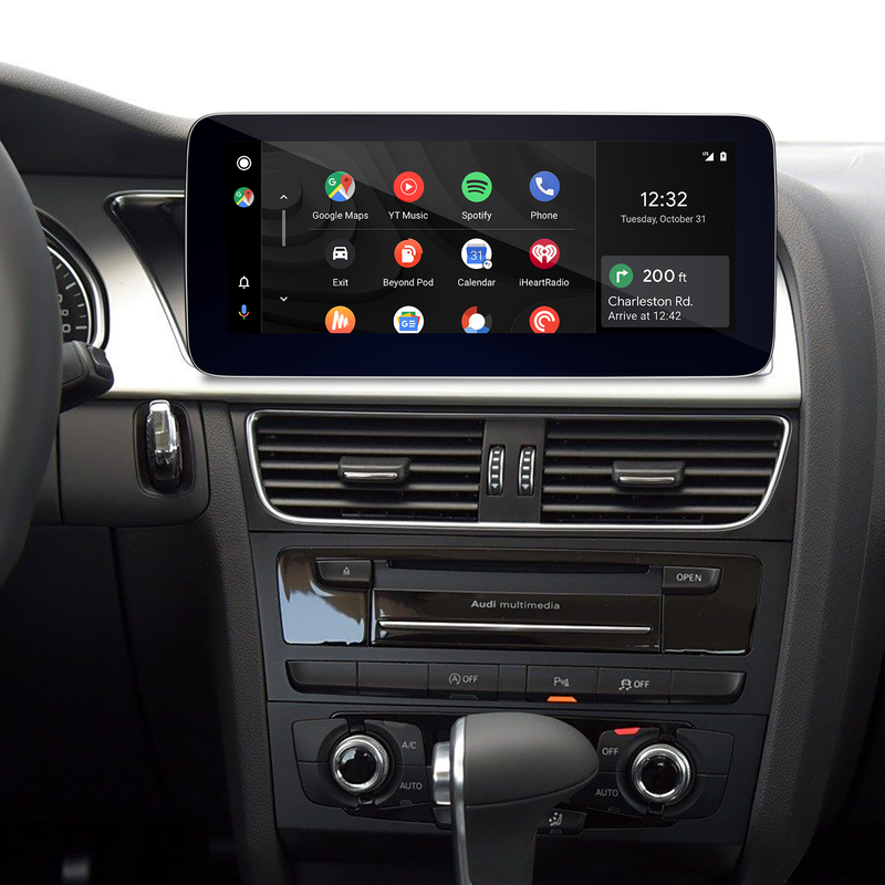 10.25 inch Android Screen Upgrade Install for Audi A4 B8 A5 8T Wireless Apple CarPlay Android Auto Screen Mirroring Samsung Android 13 Apps Netflix Spotify Prime Video Reddit Twitch Waze Games Navi