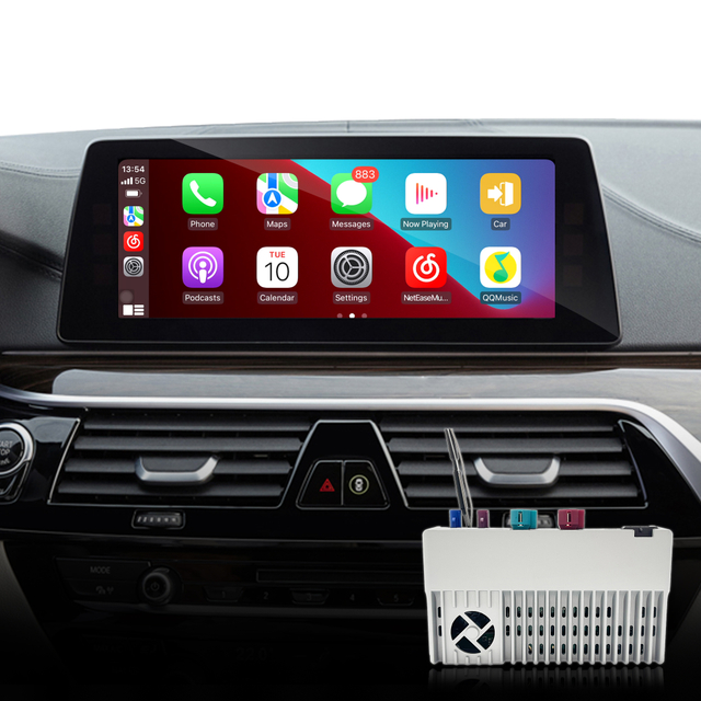Hualingan CarPlay Adapter for BMW 5 Series M5 NBT EVO iD6 G30 G31 G38 Wireless CarPlay Android Auto Screen Mirror 8.8/10.25 iDrive Screen Android Apps Navigation Google Maps Spotify Netflix Telegram