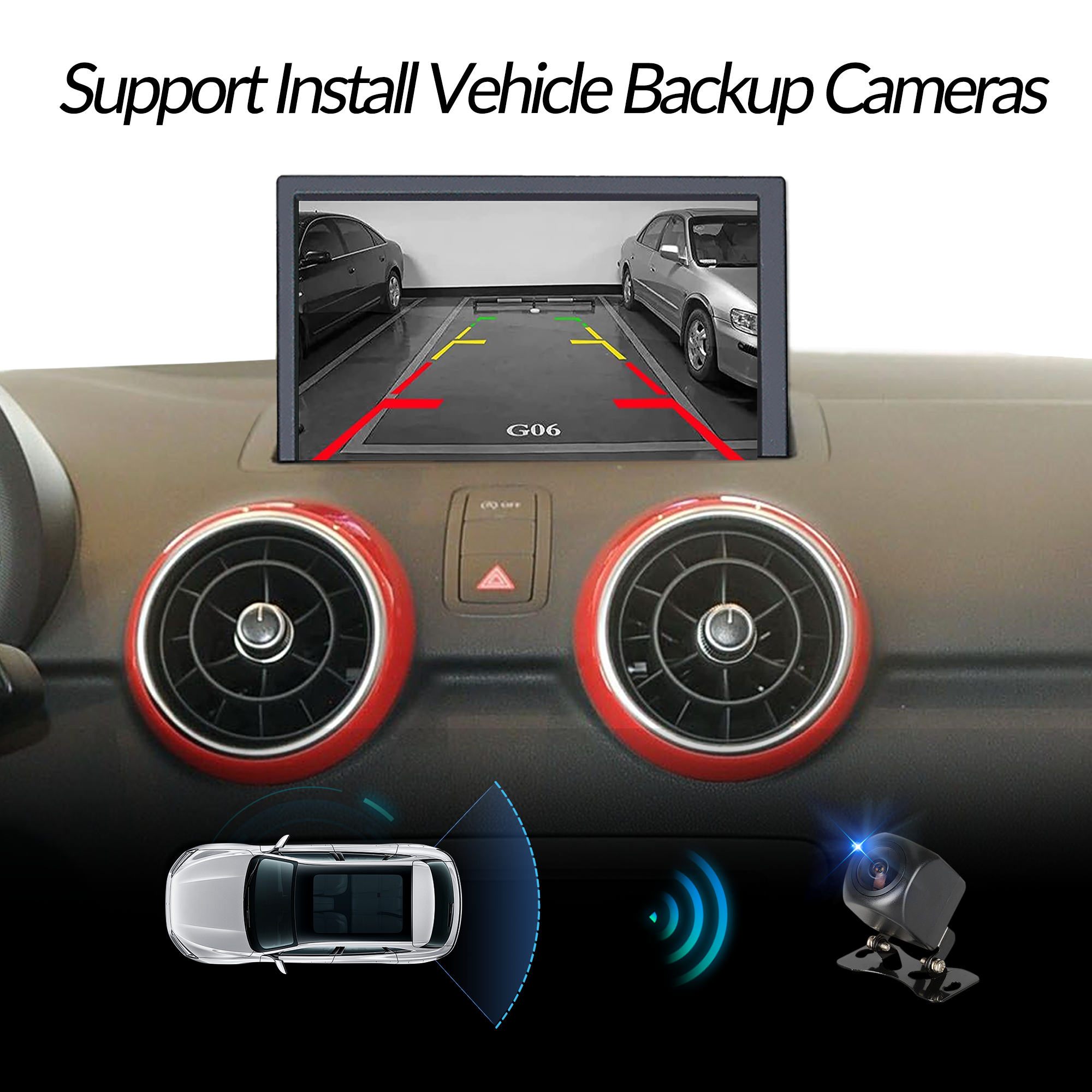 hualingan hla-8661 Audi A1 S1 8X RMC Vehicle Backup Cameras