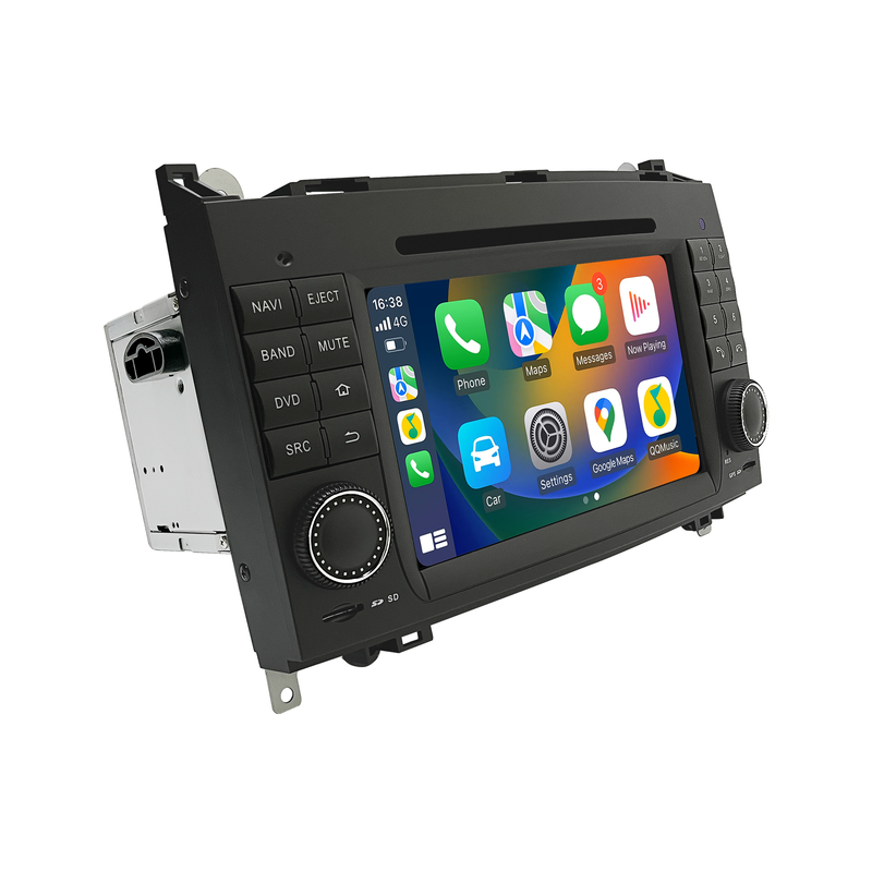 Mercedes W906 Sprinter (2006-2014) Radio Upgrade 7-inch Touch Screen Add Wireless Apple CarPlay Android Auto Android System GPS Navigation Google Maps Vehicle Cameras Bluetooth Calls FM DVD Spotify