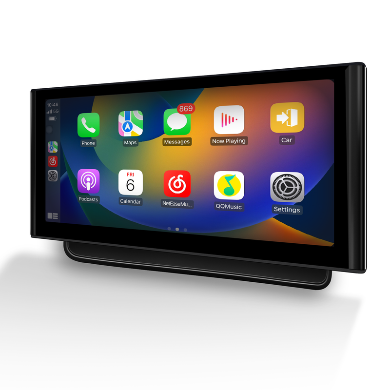 Apple CarPlay Audi A8 D4 Upgrade 12.3 Touch Screen Wireless Android Auto Full Screen Mirroring App Split Screen Netflix YouTube TV Spotify Via Wi-Fi and USB Navigation Google Maps Vehicle Cameras 