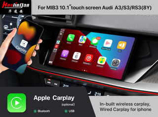 3 in 1 Multimedia Adapter for Audi A1 A3 A4 A5 Q3 Q5 MIB Apple CarPlay Android Auto Android 13 Access Apps Navigation Netflix YouTube Spotify TikTok Games Music Movies Hulu Mirror To 10.1 Car Screen