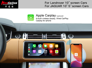 Range Rover Velar (L560) Upgrade Wireless CarPlay Fullscreen Android Auto Mirroring Android Navigation Video in Motion Wi-Fi with Two 10.25 /10 inch Touch Screen