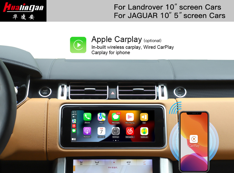 Hualingan Range Rover L405 Screen Upgrade CarPlay Ai BOX Android 12 Apple CarPlay Retrofit Fullscreen Mirroring Navigation Maps 2018-2022 Wifi Reversing Camera TWO Touch Screen