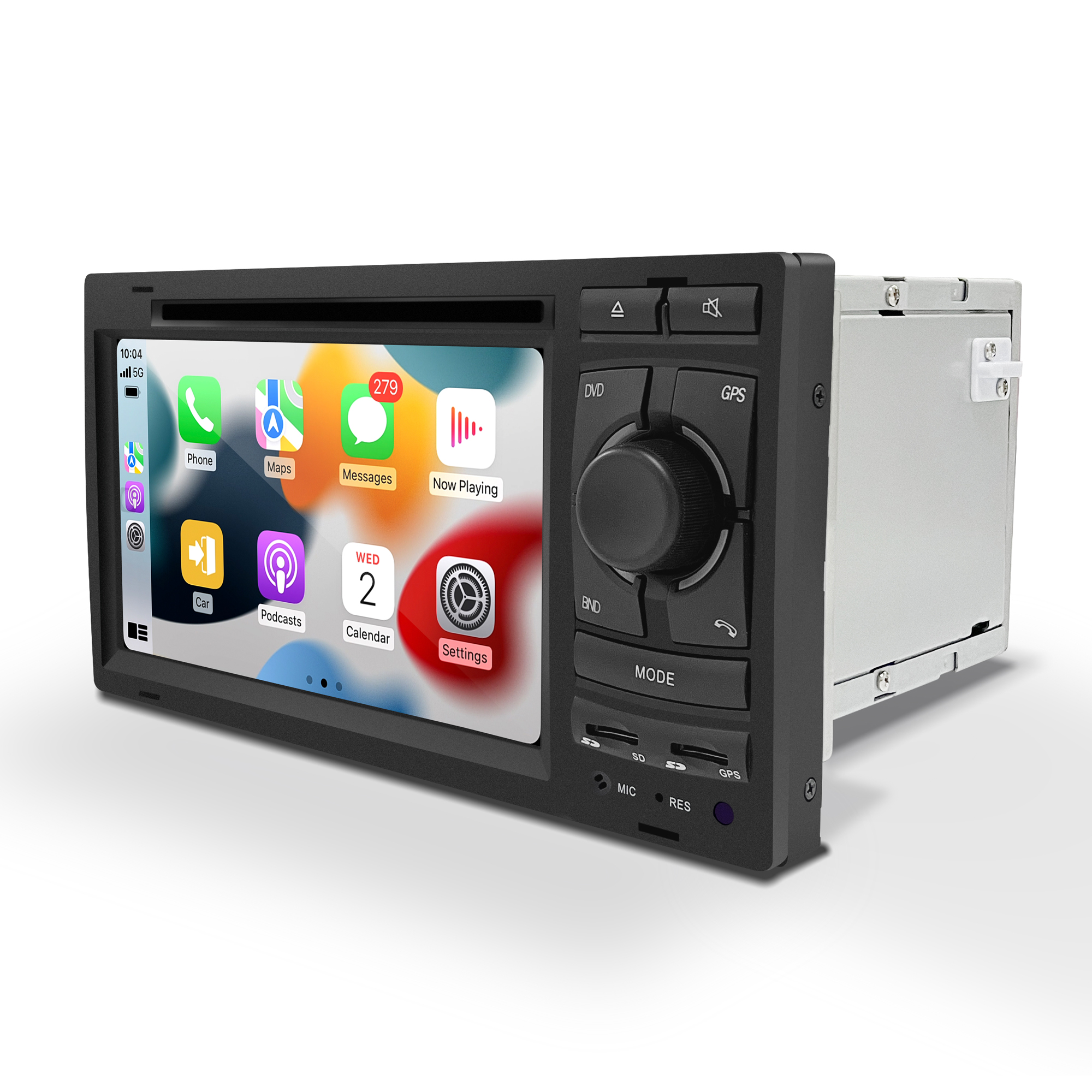2Din 7"Car Radio Stereo Head Unit for Lamborghini Gallardo with Android 13 Apple CarPlay Android Auto Spotify FM RDS BT GPS Navi MP3 Player 
