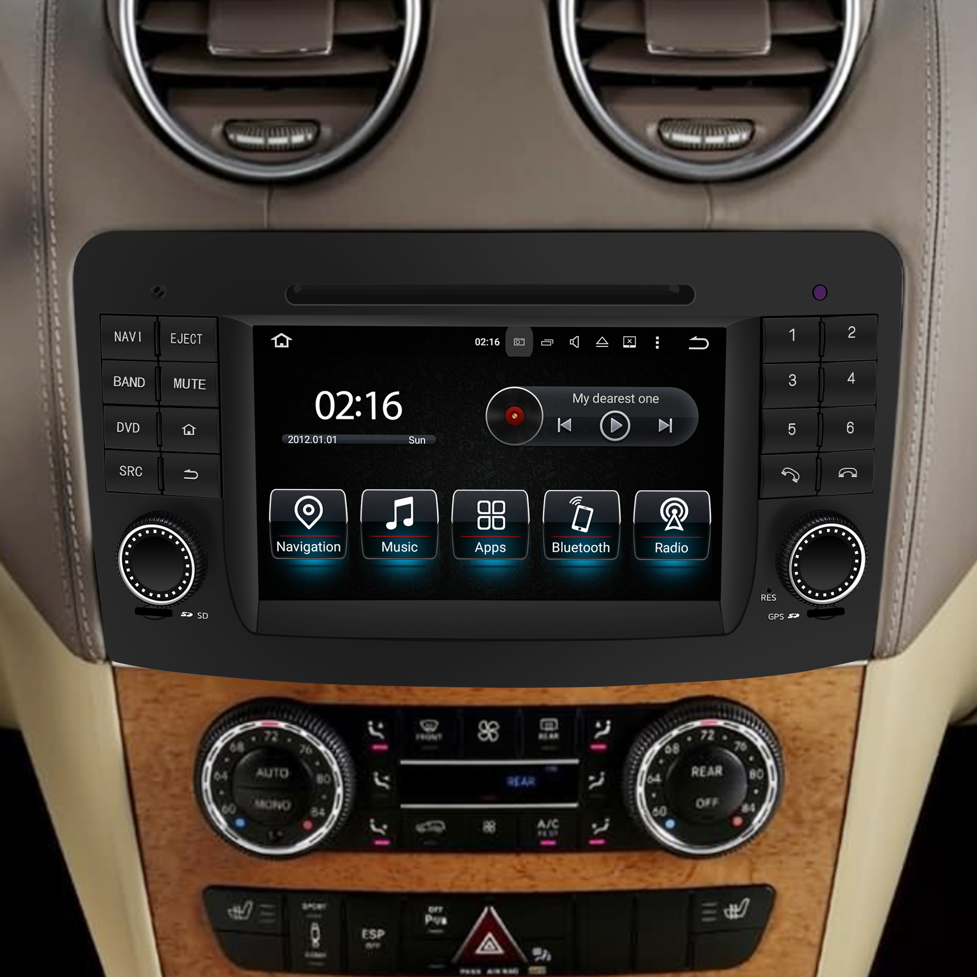 HL-8823 Mercedes ML GL W164 X164 Radio Stereo upgrade android os