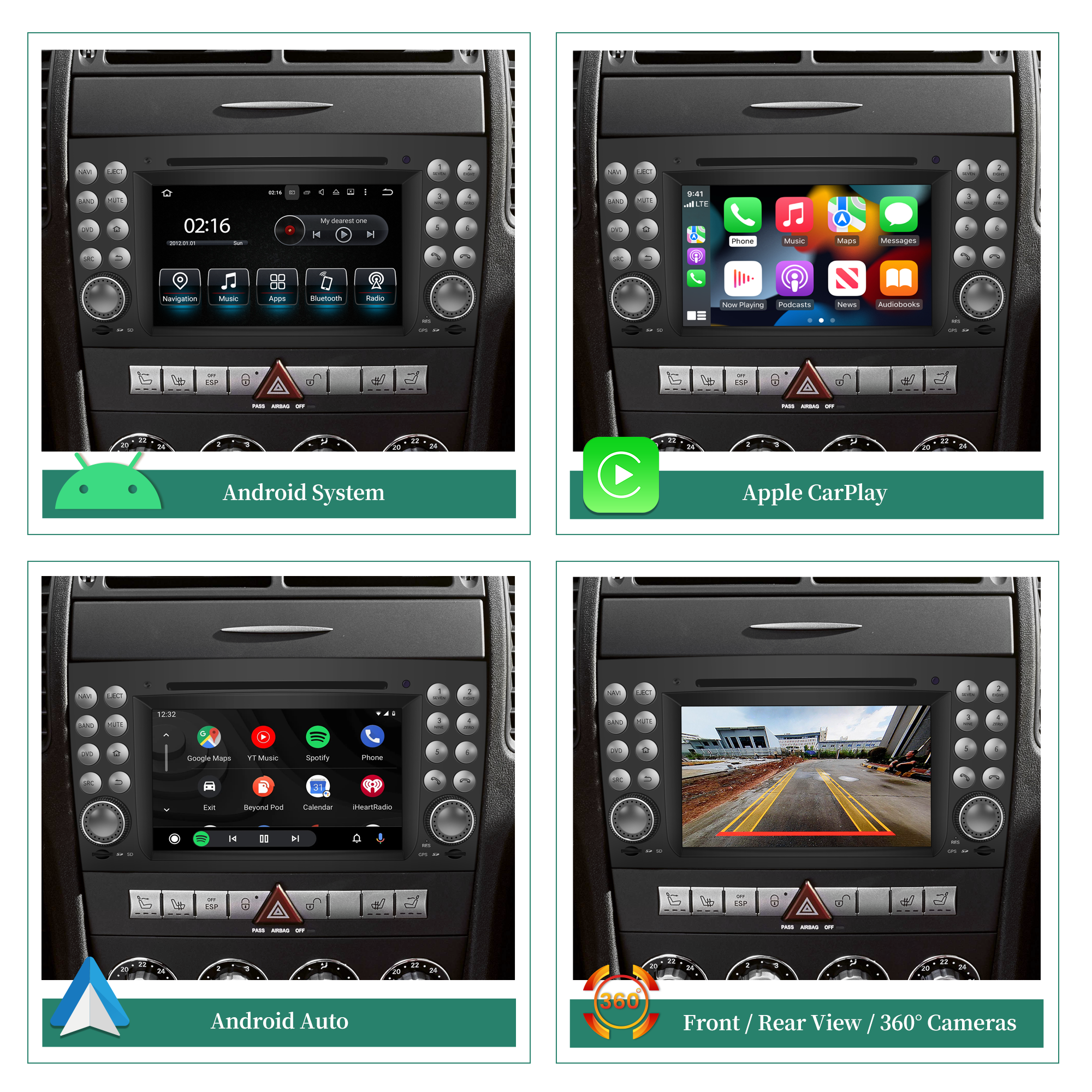 Hualingan Autoradio for Mercedes SLK R171 W171 Radio Upgrade Stereo Head Unit Upgrade 7