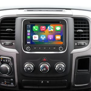  Hualingan 7-inch Android Screen for Dodge Ram 1500 2500 3500 4500 5500 Radio Upgrade CarPlay Wireless Android Auto Split Screen Mirroring Full Screen iPhone Navigation Waze Netflix Reverse Cameras
