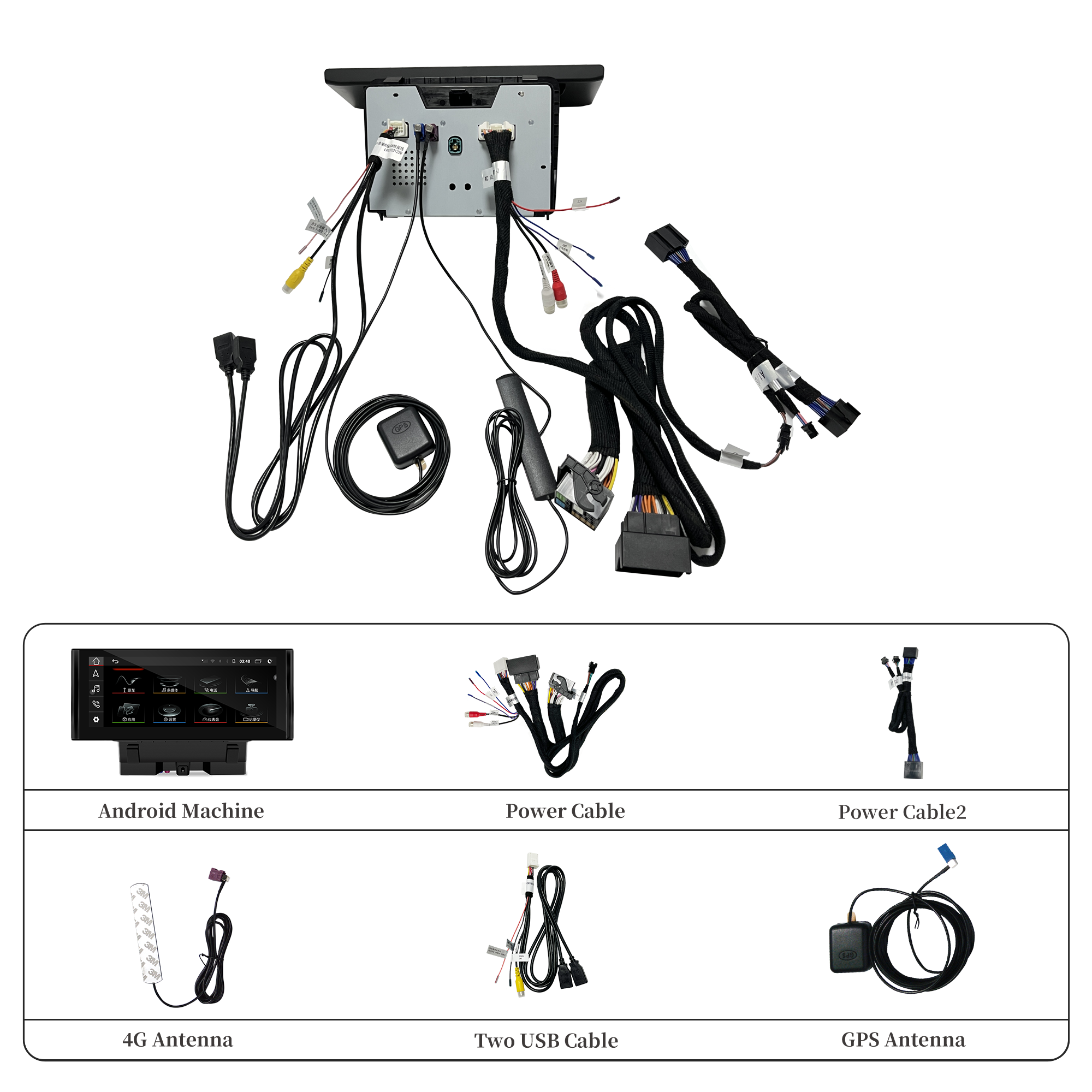 hualingan hla-1061 audi a1 s1 radio android 13 accessories