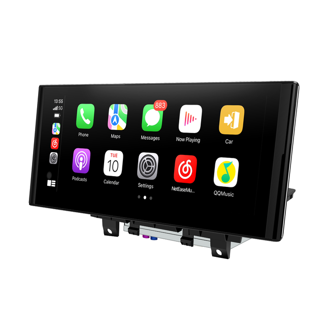 Audi A3 S3 RS3 8V MIB 12.3 inch Android Screen Upgrade Wireless Apple CarPlay Android Auto Mirror Link Apps Netflix Spotify Prime Video Reddit Twitch Waze Games Music Navigation