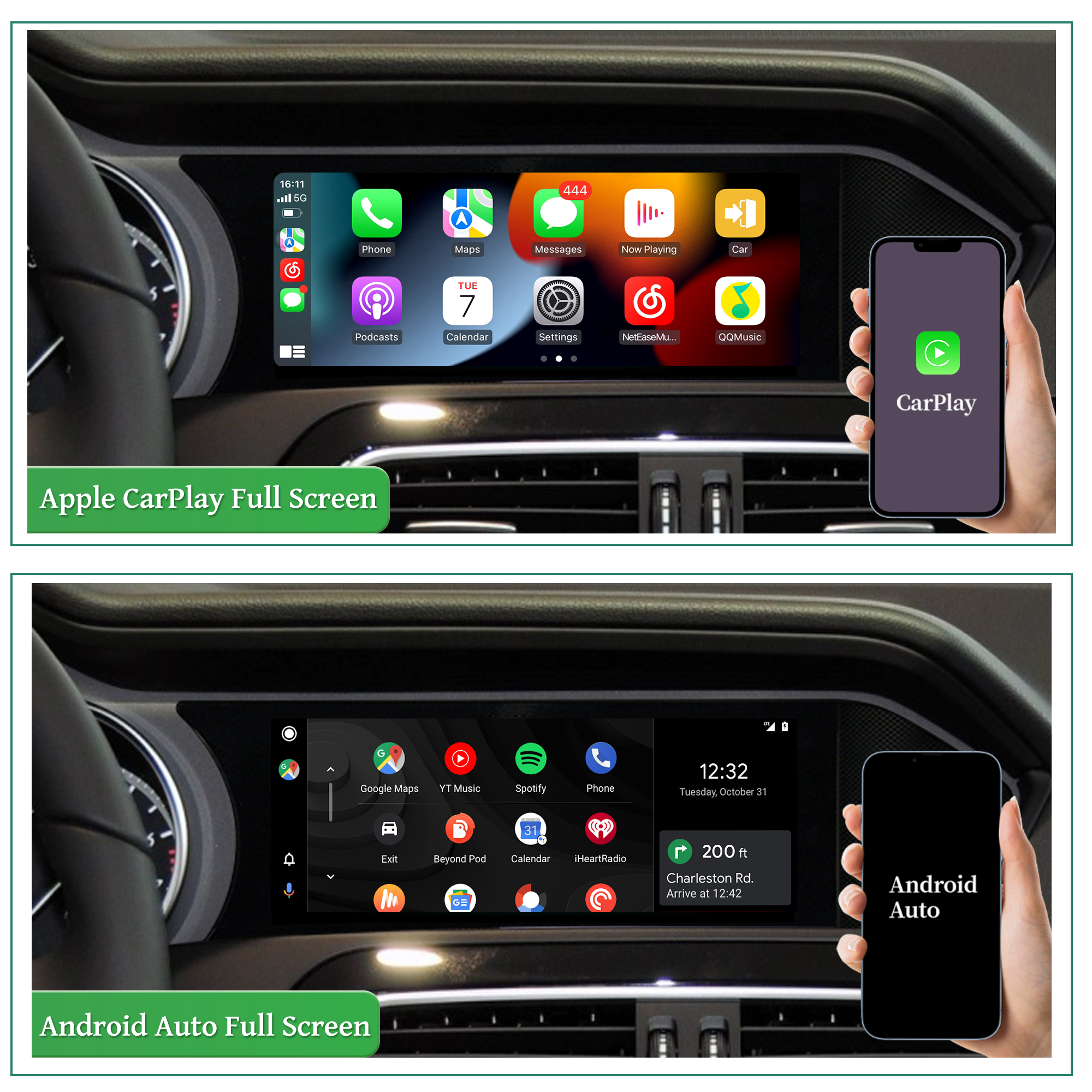 Hualingan HLA-8204 Mercedes-Benz C-Class W204 S204 C204 Screen Mirroring Full Screen