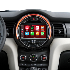 6.5 Mini Cooper NBT F56 Apple CarPlay Retrofit 7-inch Touch Screen Wireless Android Auto Spotify Twitter Navigation Waze Vehicle Cameras Android Apps Games Music Movies TV Receive Calls Via Bluetooth
