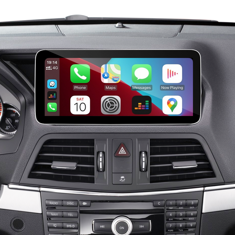 Apple CarPlay Mercedes E Class NTG 4.5/4.7 C207 A207 W207 Radio Upgrade 10.25 Android Screen Android Auto Full (Split) Screen Mirroring App Netflix YouTube Spotify Wi-Fi Navigation Vehicle Cameras