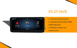Hualingan 10.25 Mercedes Benz E Class Apple CarPlay for NTG 4.0 C207 A207 W207 Android Auto Wireless Full (Split) Screen Mirroring App Netflix YouTube Spotify Wi-Fi Navigation Waze Vehicle Cameras 