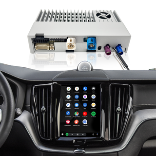 Hualingan CarPlay Adapter for Volvo XC40 Android Auto Wireless Apple CarPlay Android System 3 in 1 iPhone Samsung Phone Apps Full Screen Mirroring to 9 inch Touch Screen Navigation Netflix Music TV