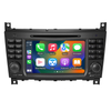 7-inch Mercedes Touch Screen Replacement W203 S203 CL203 W463 Radio Add Wireless Apple CarPlay Android Auto Vehicle Cameras Android Screen Mirroring Apps TV Games Music Spotify Navigation Maps DVD