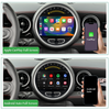 6.5 Mini Cooper CIC R55 Apple CarPlay Upgrade 8-inch Android Touch Screen Wireless Android Auto Support Install Vehicle Cameras Download Android Apps Games Music Movies TV Receive Calls Via Bluetooth