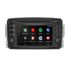 Mercedes W208 C208 A208 Radio Upgrade 6.2 Touch Screen Add Wireless Apple CarPlay Android Auto Android System GPS Navigation Google Maps Vehicle Cameras Bluetooth Calls AM FM DVD Netflix YouTube 