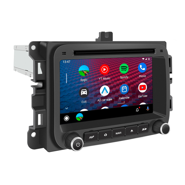 Dodge Ram Radio Replacement for Ram 1500 2500 3500 4500 5500 with 7inch TouchScreen Wireless CarPlay Android Auto Car Stereo Android 13 GPS Navi Hulu BT DVD RDS FM AM MP3 Head Unit