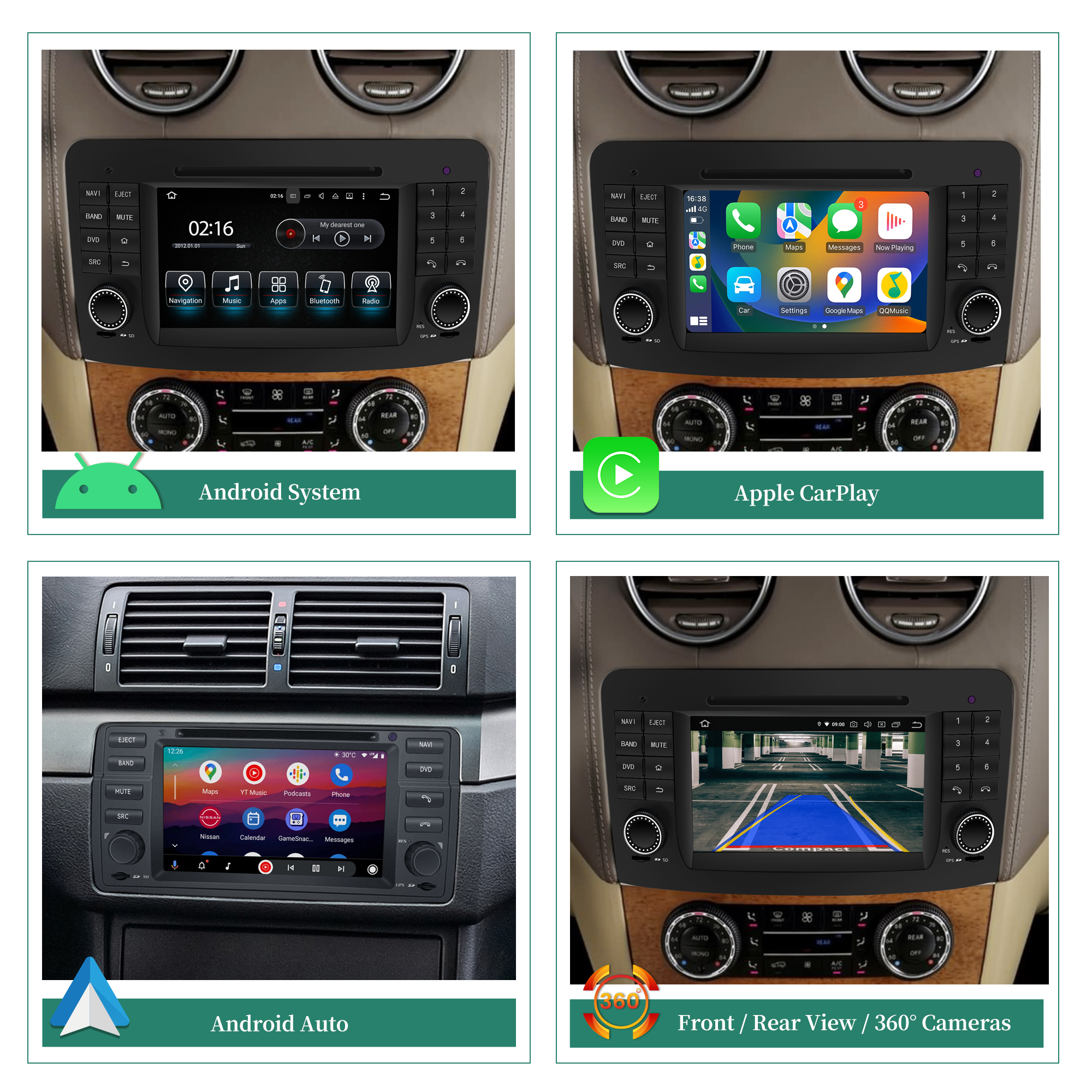 Hualingan HL-8823 autoradio mercedes ml w164 gl x164 Stereo Radio upgrade Carplay android auto