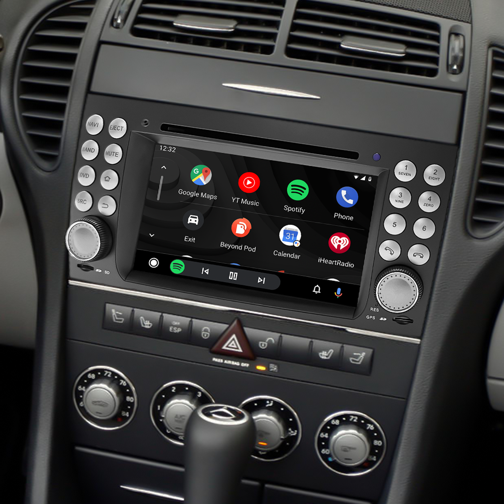 HL-8801 Android auto radio mercedes slk r171 w171 stereo upgrade