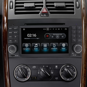 Hualingan 7-inch Android Screen for Mercedes A-Class A169 Radio Upgrade Apple CarPlay Wireless Android Auto Split Screen Mirroring Full Screen iPhone Navigation Spotify Twitch WhatsApp Reverse Cameras
